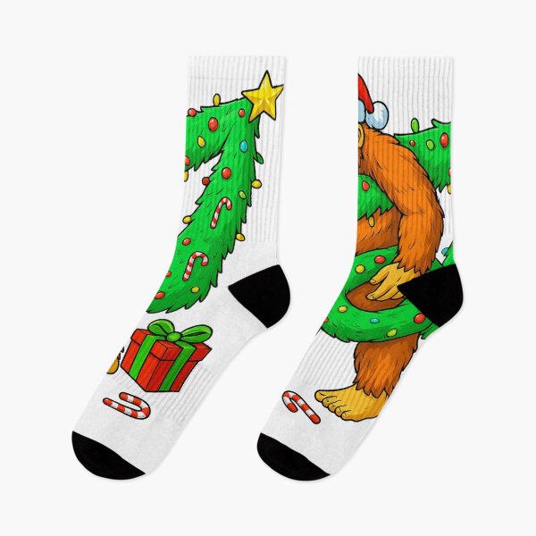 Item preview, Funny Bigfoot Christmas Tree Lights Santa Sasquatch 67 Meme  designed and sold by SONBAN.