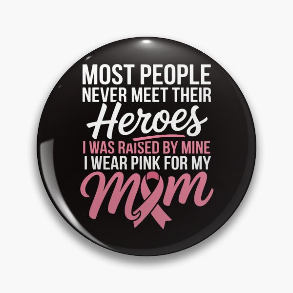 Item preview, Raised By My Heroe Pink For Mom Breast Cancer Awareness Son designed and sold by ControlCenter.