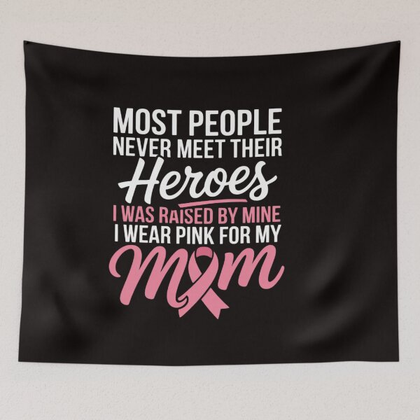 Item preview, Raised By My Heroe Pink For Mom Breast Cancer Awareness Son designed and sold by ControlCenter.