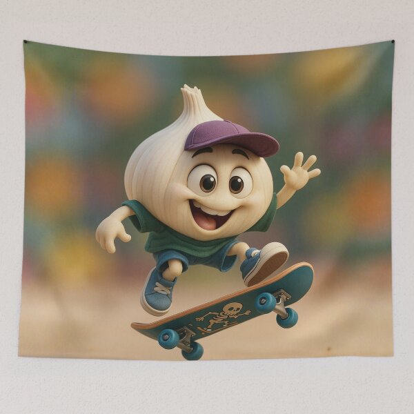 Item preview, Skater Garlic designed and sold by Sillytoe.