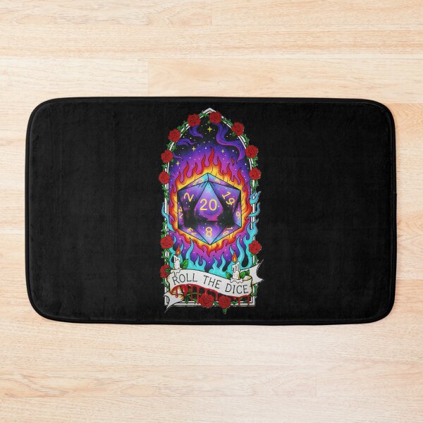 Item preview, Roll The Dice - Flaming D20 Critical Hit Art designed and sold by CoffinsArt.