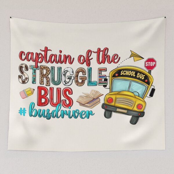 Item preview, Captain of the Struggle Bus Apparel & Home Decor – Funny Bus Driver Gift designed and sold by Compass and a Camera.