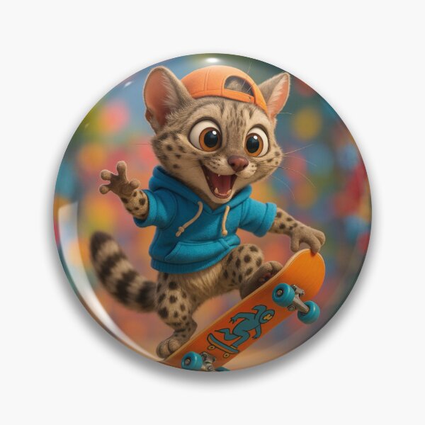 Item preview, Skater Genet Weasel designed and sold by Sillytoe.