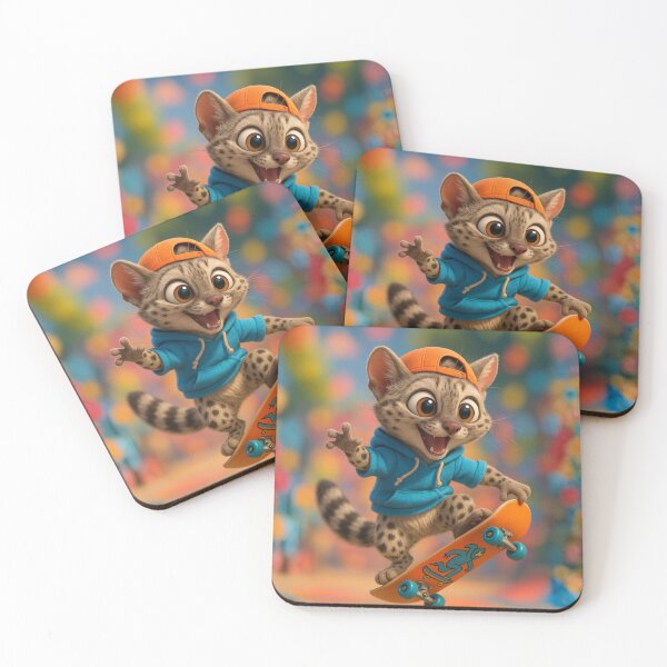 Item preview, Skater Genet Weasel designed and sold by Sillytoe.