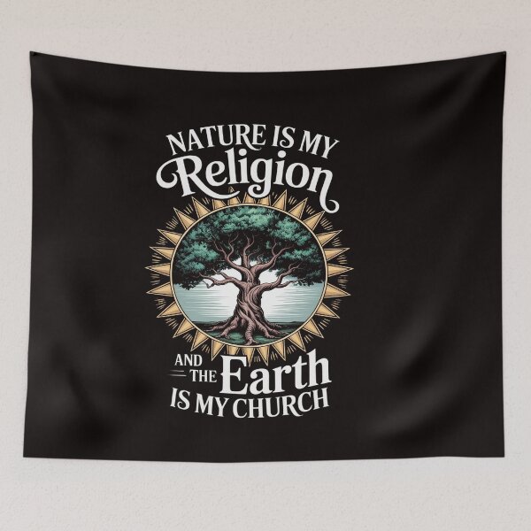 Item preview, Nature Is My Religion Earth Is My Church Native American Day designed and sold by ControlCenter.