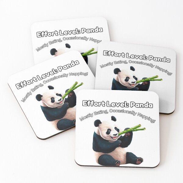 Item preview, Effort Level: Panda, Mostly eating, Occasionally napping! designed and sold by Kronic Universe.