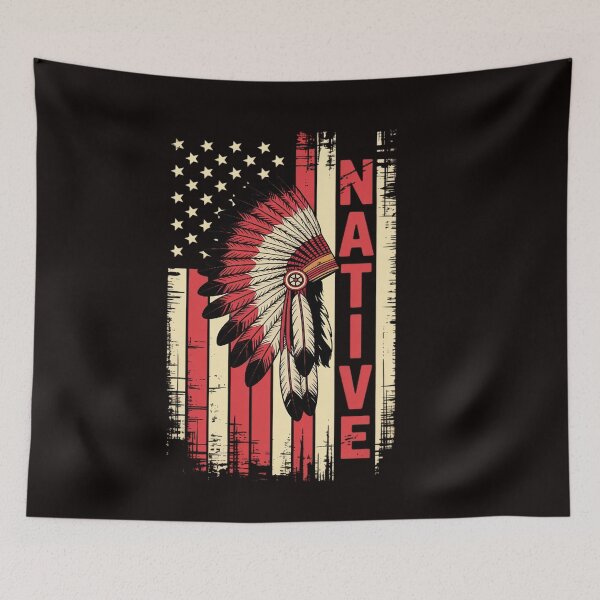 Item preview, Native - American Day USA Flag Cherokee Indigenous People designed and sold by ControlCenter.