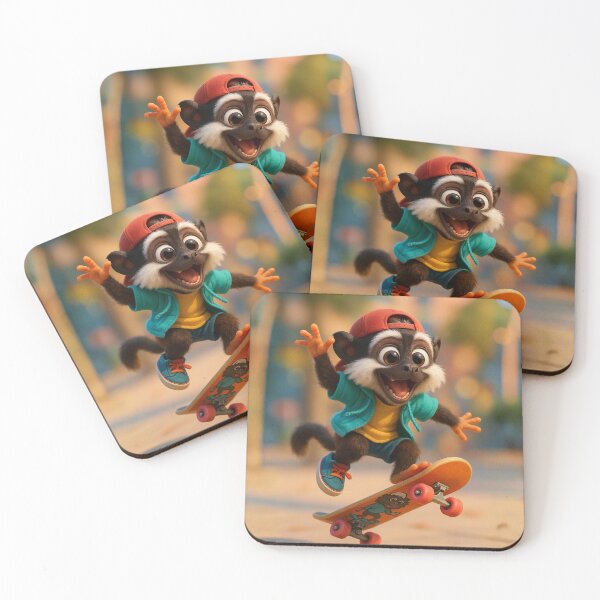 Item preview, Skater Geoffroys Tamarin designed and sold by Sillytoe.