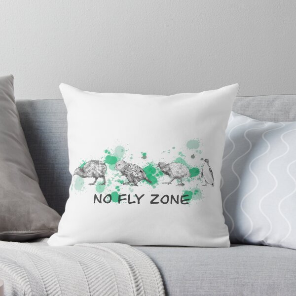 Item preview, NZ No fly zone green designed and sold by Mayakiwi.