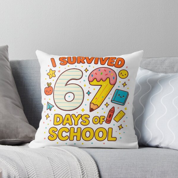 Item preview, I Survived 67 Days of School Funny Teacher Student Meme designed and sold by SONBAN.