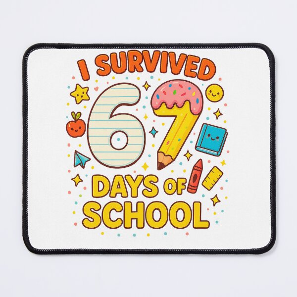 Item preview, I Survived 67 Days of School Funny Teacher Student Meme designed and sold by SONBAN.