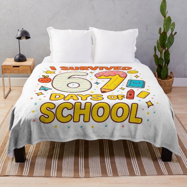 Item preview, I Survived 67 Days of School Funny Teacher Student Meme designed and sold by SONBAN.