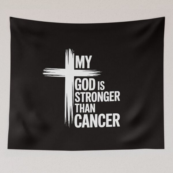 Item preview, My God is Stronger than Cancer. Cancer Awareness. Christian designed and sold by ControlCenter.