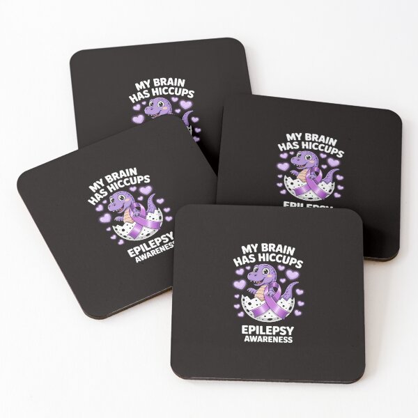 Item preview, My Brain Has Hiccups Purple Ribbon Epilepsy Awareness designed and sold by ControlCenter.