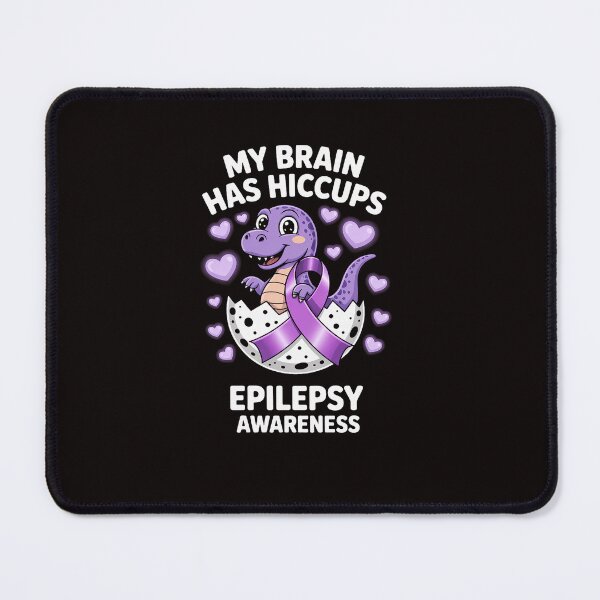 Item preview, My Brain Has Hiccups Purple Ribbon Epilepsy Awareness designed and sold by ControlCenter.