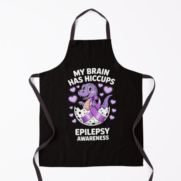 Item preview, My Brain Has Hiccups Purple Ribbon Epilepsy Awareness designed and sold by ControlCenter.