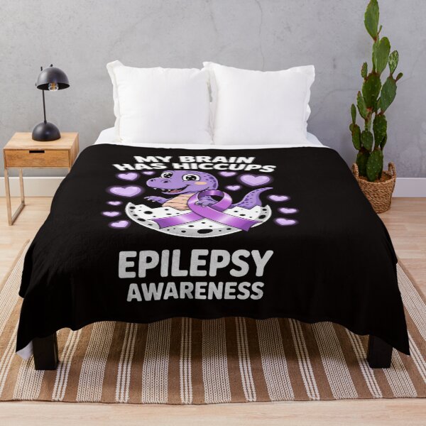 Item preview, My Brain Has Hiccups Purple Ribbon Epilepsy Awareness designed and sold by ControlCenter.