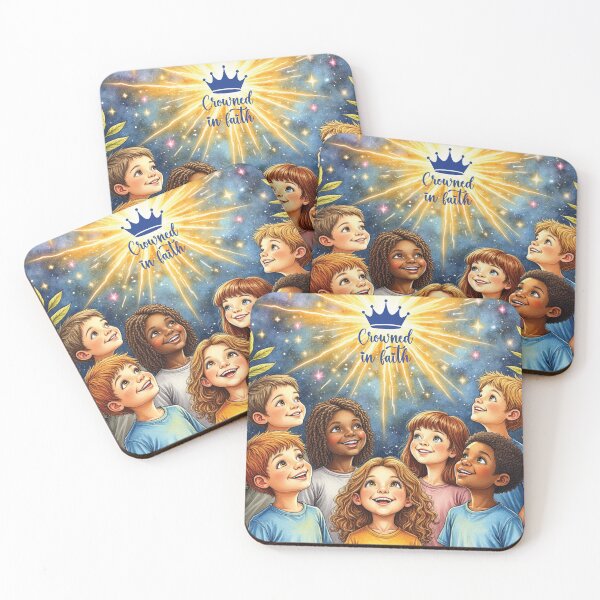 Item preview, Crowned in Faith-Kids Square designed and sold by "Crowned in Faith" Shop.