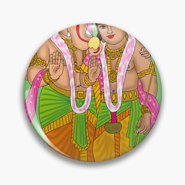 Item preview, Ganesha and Kartikeya Art – Divine Hindu Brothers Illustration designed and sold by Harshit_Digital_Arts.