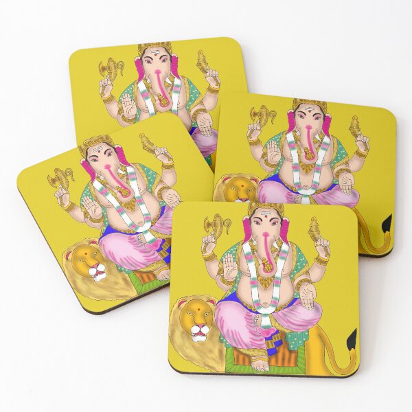 Item preview, Ganesha On Lion – Powerful Divine Fusion Art designed and sold by Harshit_Digital_Arts.