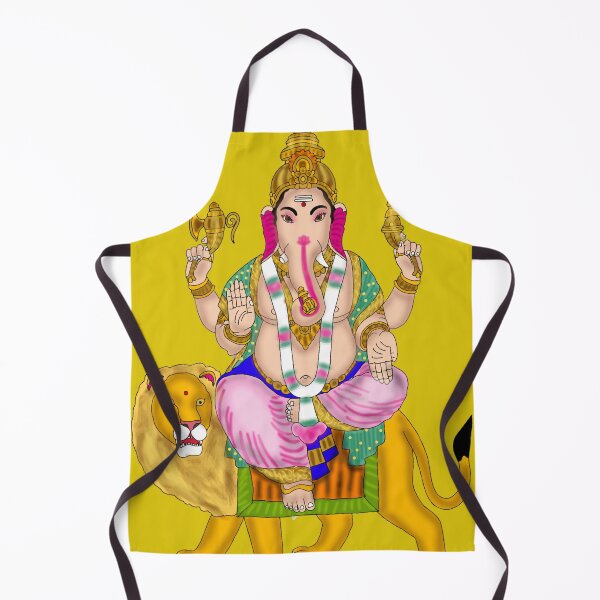 Item preview, Ganesha On Lion – Powerful Divine Fusion Art designed and sold by Harshit_Digital_Arts.