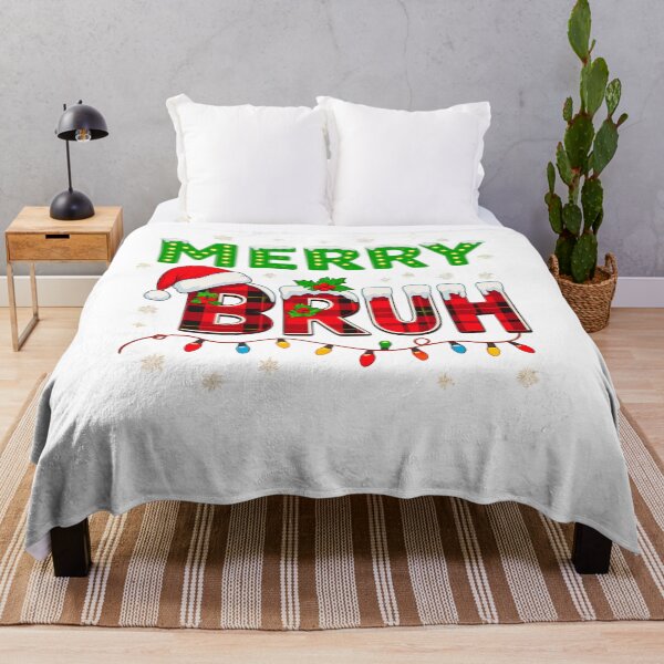 Item preview, Bruh Funny Christmas Red Plaid Teens Boys Kids Xmas Pajamas designed and sold by SONBAN.