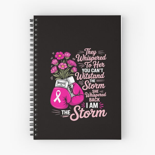 Item preview, I'm The Storm Boxing Warrior Pink Ribbon Women Breast Cancer designed and sold by RatCurry.