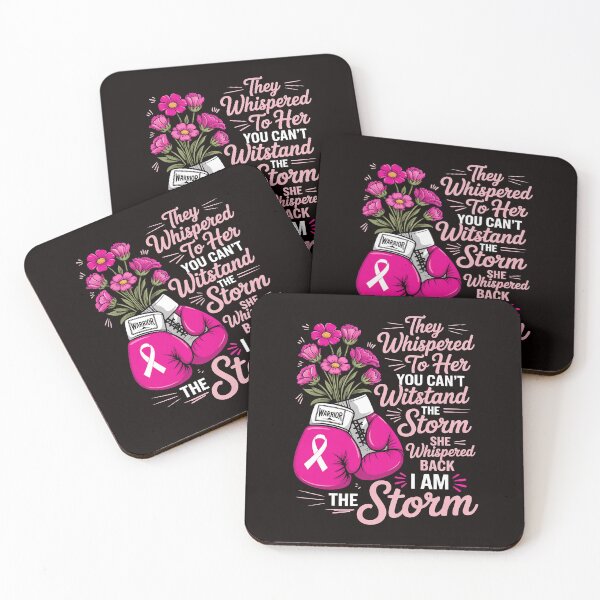 Item preview, I'm The Storm Boxing Warrior Pink Ribbon Women Breast Cancer designed and sold by RatCurry.