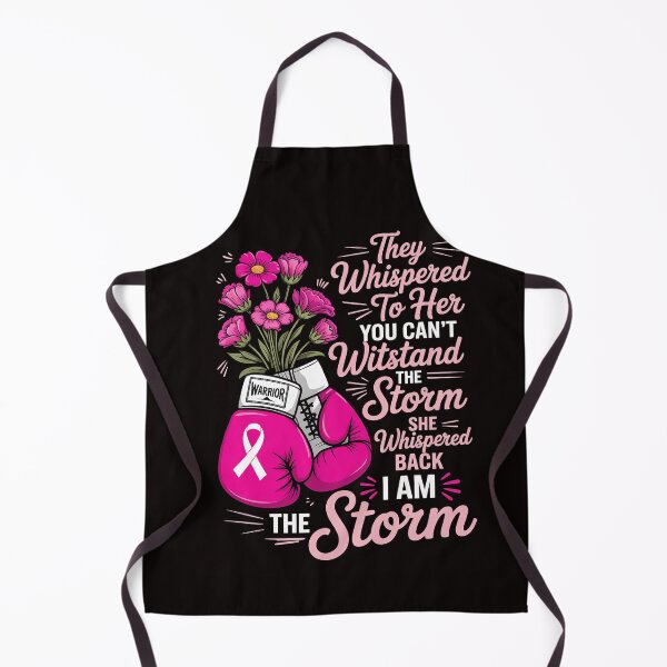 Item preview, I'm The Storm Boxing Warrior Pink Ribbon Women Breast Cancer designed and sold by RatCurry.