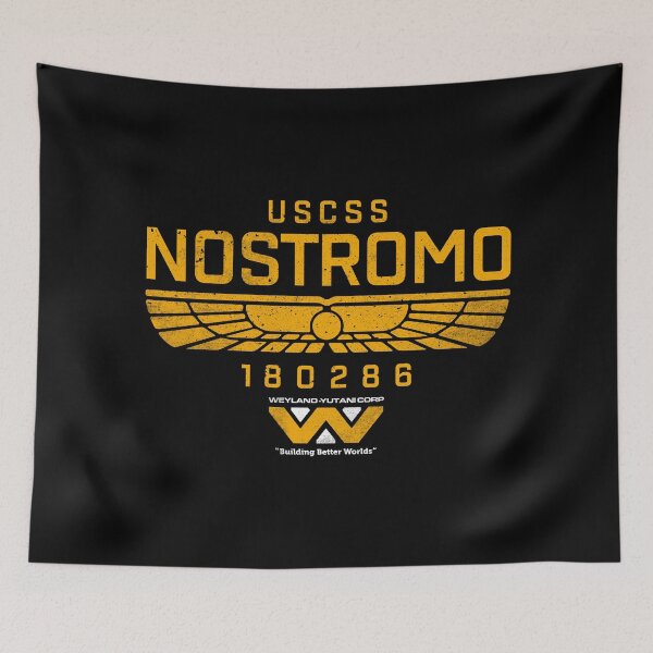 Item preview, USCSS Nostromo Weyland Yutani Logo Spaceship designed and sold by therocketman.