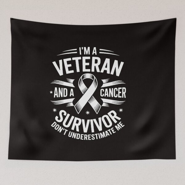 Item preview, I'm A Veteran And A Cancer Survivor Don't Underestimate Me designed and sold by RatCurry.