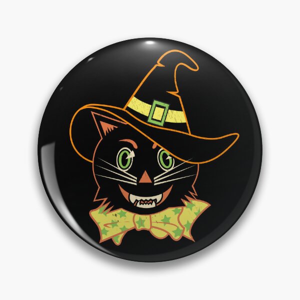 Item preview, Vintage Halloween Witch Cat designed and sold by LMHDesigns.