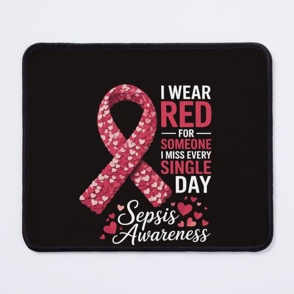 Item preview, I Wear Red For Someone Special I Miss Sepsis Awareness designed and sold by RatCurry.