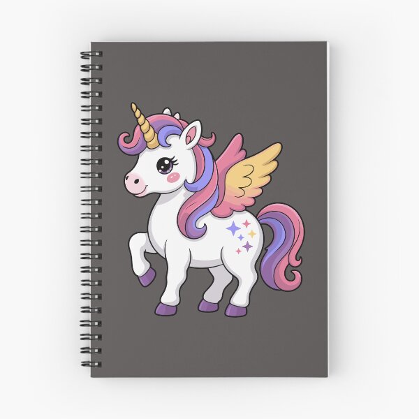 Item preview, Kawaii Starry Pegasus Unicorn, Cute Winged Unicorn Fantasy, Pastel Winged Magic Unicorn designed and sold by GDbanners.