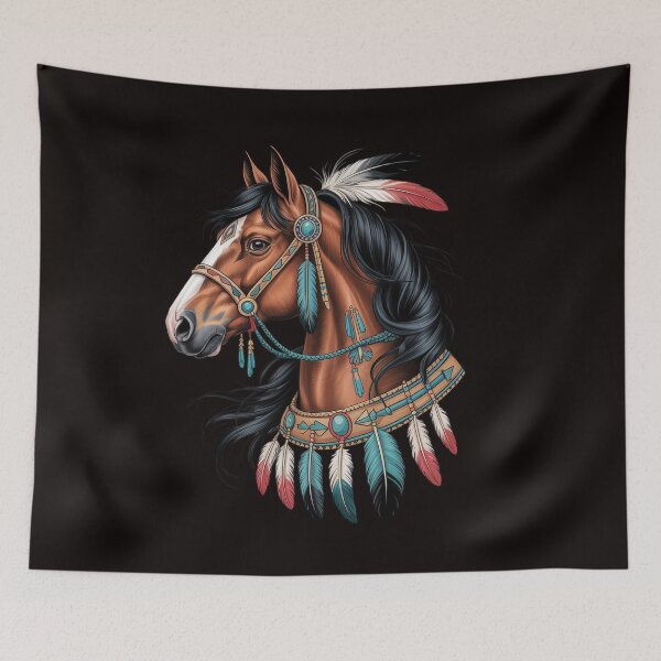Item preview, Horse Native American Indigenous Heritage indian Pride designed and sold by RatCurry.