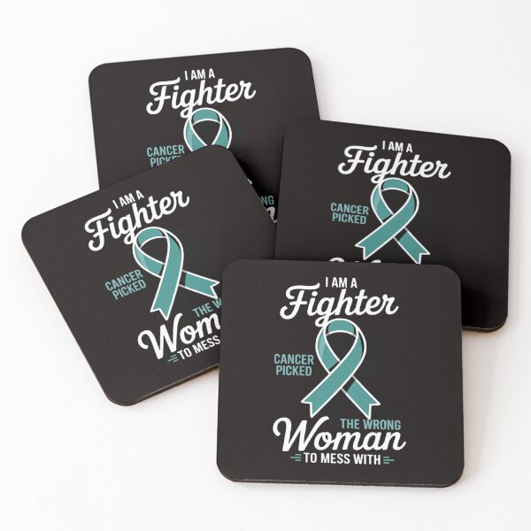 Item preview, Fighter Cancer Picked Wrong Woman Cervical Cancer Awareness designed and sold by RatCurry.