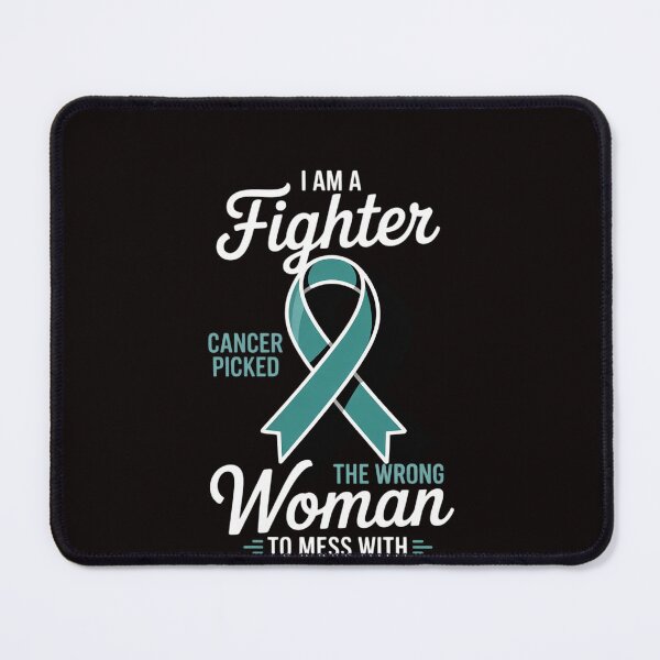 Item preview, Fighter Cancer Picked Wrong Woman Cervical Cancer Awareness designed and sold by RatCurry.