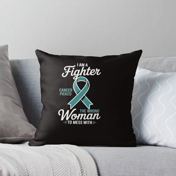 Item preview, Fighter Cancer Picked Wrong Woman Cervical Cancer Awareness designed and sold by RatCurry.