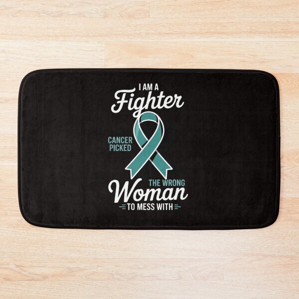 Item preview, Fighter Cancer Picked Wrong Woman Cervical Cancer Awareness designed and sold by RatCurry.