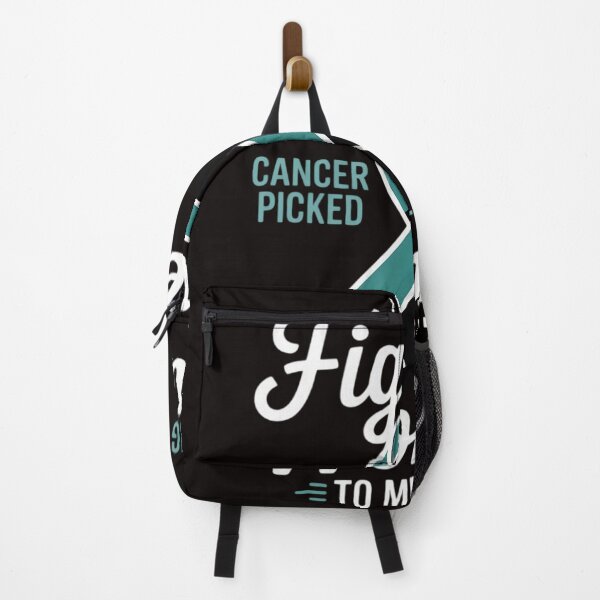 Item preview, Fighter Cancer Picked Wrong Woman Cervical Cancer Awareness designed and sold by RatCurry.