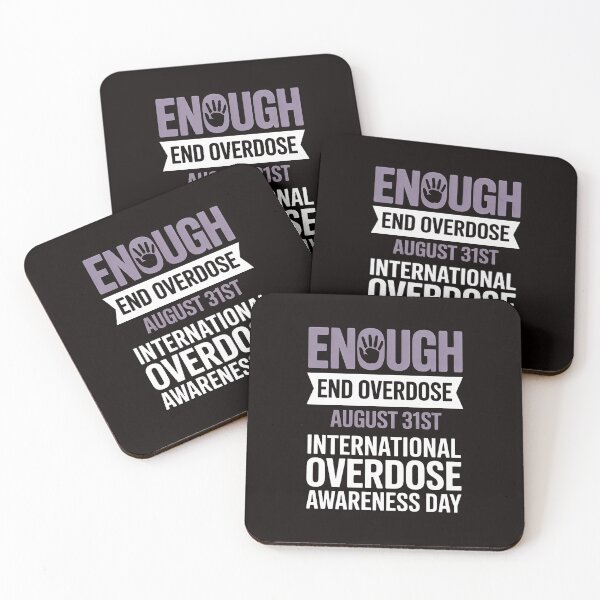 Item preview, Enough End Overdose Awareness Month Ribbon Purple Support designed and sold by RatCurry.