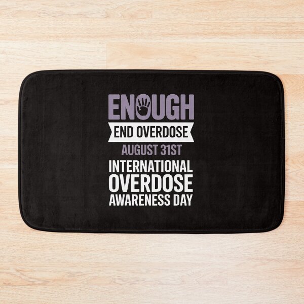 Item preview, Enough End Overdose Awareness Month Ribbon Purple Support designed and sold by RatCurry.