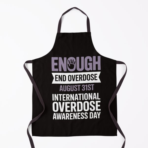 Item preview, Enough End Overdose Awareness Month Ribbon Purple Support designed and sold by RatCurry.