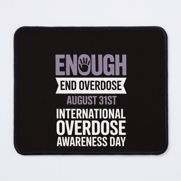 Item preview, Enough End Overdose Awareness Month Ribbon Purple Support designed and sold by RatCurry.