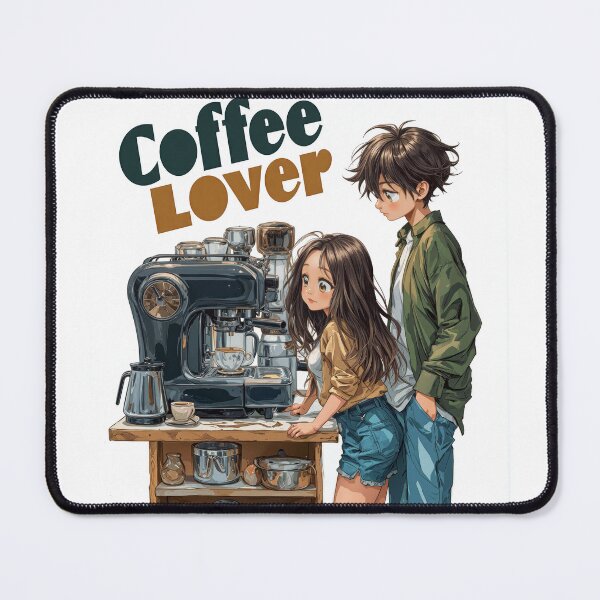 Item preview, Cute Coffee Lover Barista Machine – Adorable Coffee Shop Cartoon Art designed and sold by Grafititee.