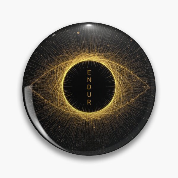 Item preview, ENDURE Eye — Golden Black Hole Art, Sci-Fi Geometric T-Shirt Design designed and sold by wanado.