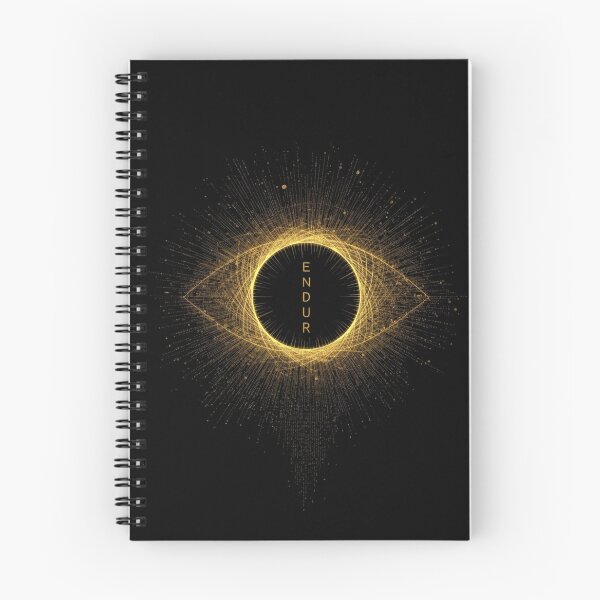 Item preview, ENDURE Eye — Golden Black Hole Art, Sci-Fi Geometric T-Shirt Design designed and sold by wanado.