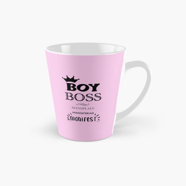 Item preview, BOY BOSS Mansplain Manspread MANIFEST black w pink border designed and sold by sandpaperdaisy.