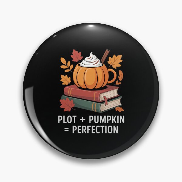 Item preview, Plot Pumpkin Autumn Fall Season Coffee Lover Book Reader designed and sold by ShelFisher.