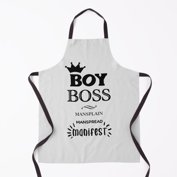 Item preview, BOSSBOY Boy Boss Mansplain Manspread MANIFEST black solid designed and sold by sandpaperdaisy.